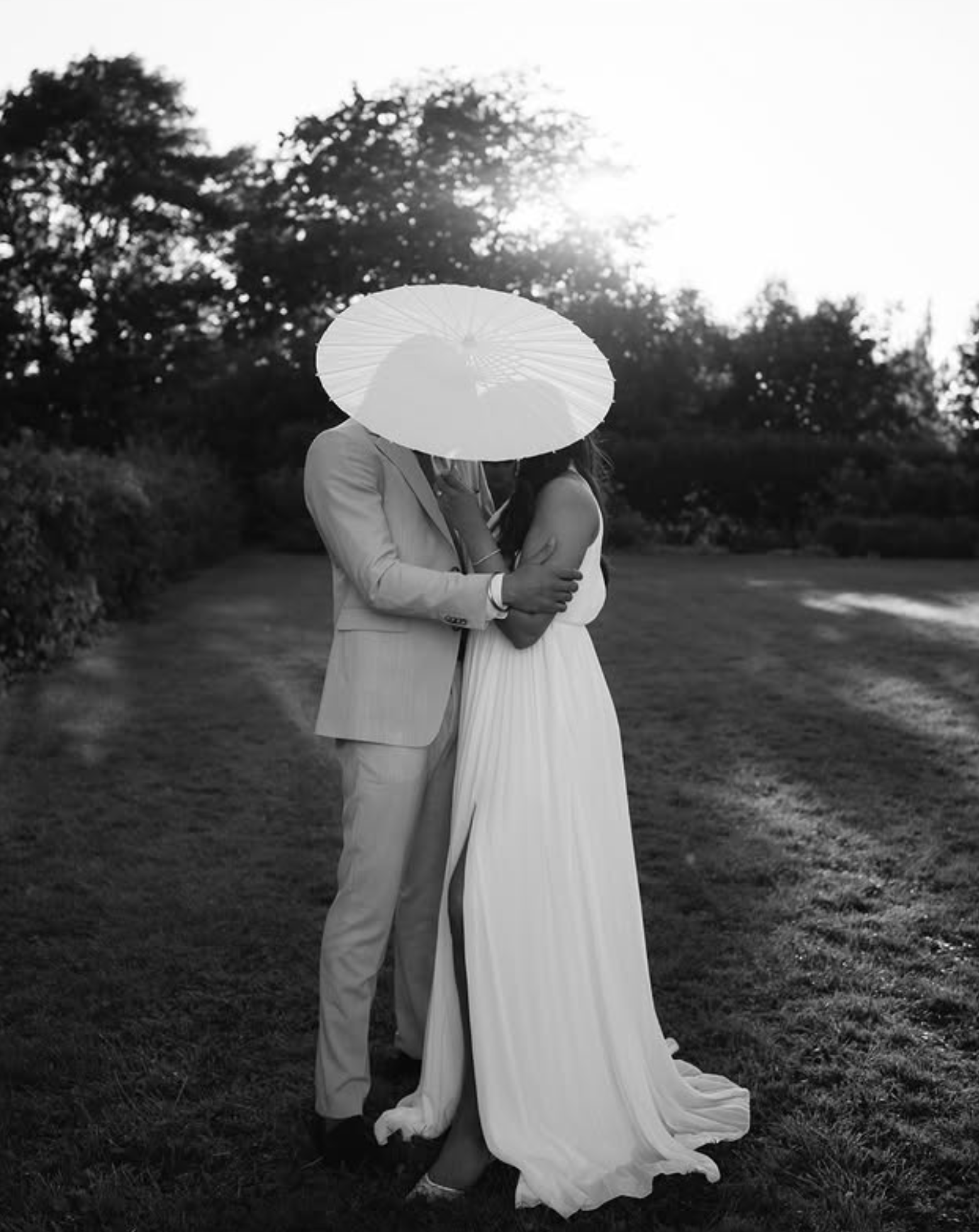 Romantic couple portrait photographed by Pamila